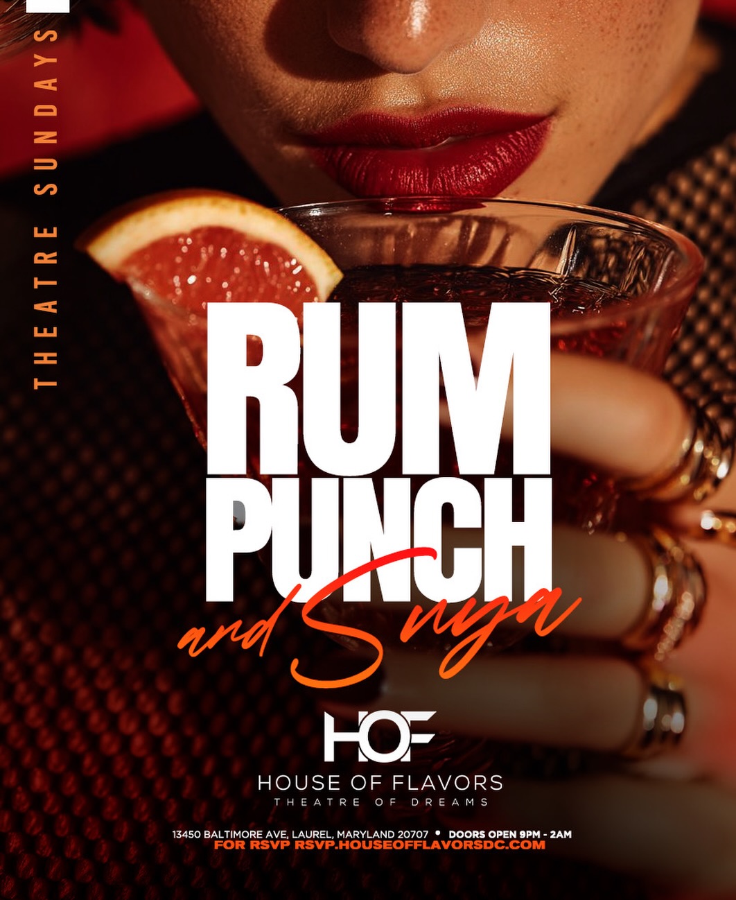 Rum Punch & Suya event flyer
