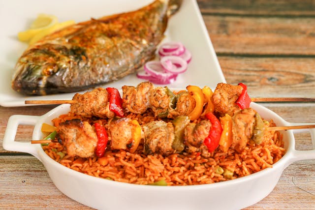 Suya & Jollof Rice