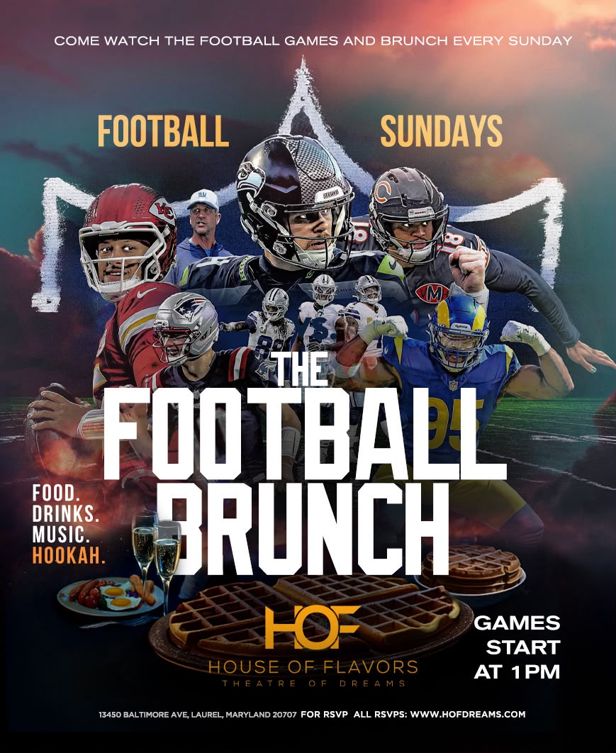 Football Brunch event flyer